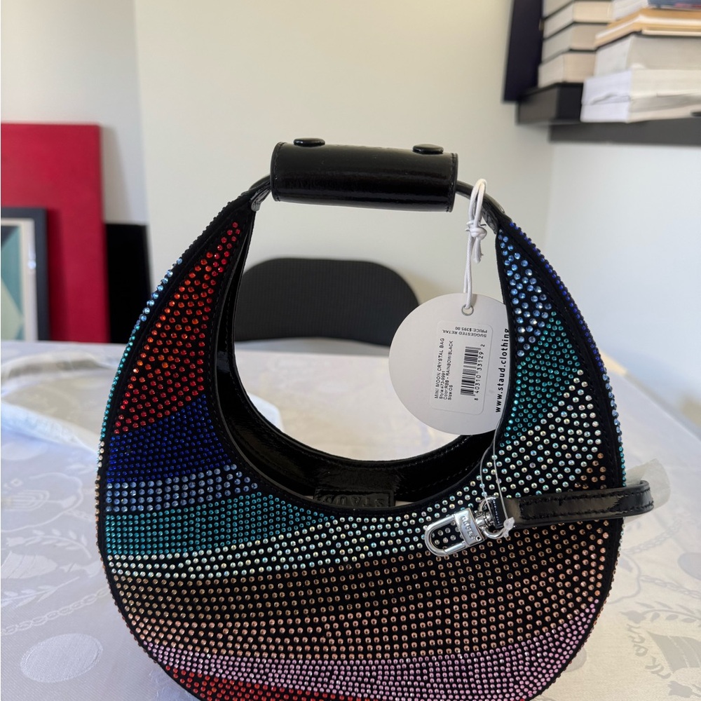 STAUD Mini Moon Crystal Bag - Picture 4 of 6